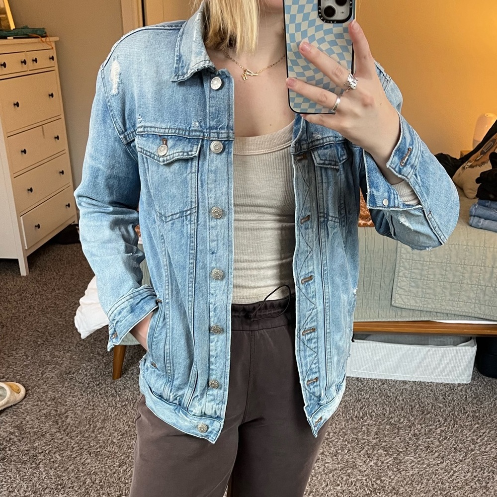 Madewell Distressed Jean Jacket